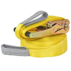 Vidaxl Slackline vrv 15 m x 50 mm 150 kg rumene barve