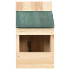 Vidaxl Ptičje hišice 4 kosi 12x16x20 cm les jelke