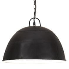 Vidaxl Industrijska starinska viseča svetilka 25 W črna 41 cm E27