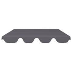 Vidaxl Streha za vrtno gugalnico antracitna 188/168x110/145 cm