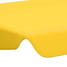 Vidaxl Streha za vrtno gugalnico rumena 188/168x110/145 cm