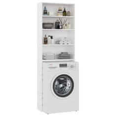 Vidaxl Omara za pralni stroj bela 64x24x190 cm