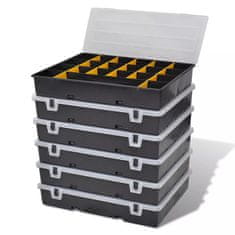 Vidaxl Škatle za organiziranje in shranjevanje 6 kosov