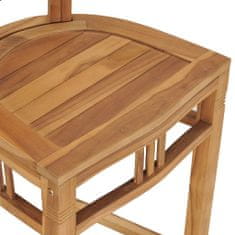 Greatstore Barski stol iz trdne tikovine