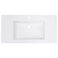Vidaxl Vgradni umivalnik 750x460x130 mm SMC bel