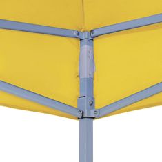 Vidaxl Streha za vrtni šotor 4x3 m rumena 270 g/m2