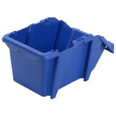 Vidaxl Skladalni zaboji za shranjevanje 250 kosov 103x165x76 mm modra