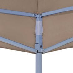 Vidaxl Streha za vrtni šotor 3x3 m taupe 270 g/m2