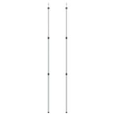 Vidaxl Teleskopske palice za ponjavo 102-260 cm 2 kosa aluminij