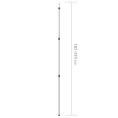 Vidaxl Teleskopske palice za ponjavo 102-260 cm 2 kosa aluminij