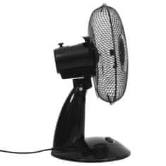 Greatstore Namizni ventilator 3 hitrosti 30 cm 40 W črn