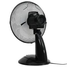 shumee Namizni ventilator 3 hitrosti 30 cm 40 W črn