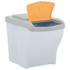 Vidaxl Koši za smeti 4 kosi 80 L beli