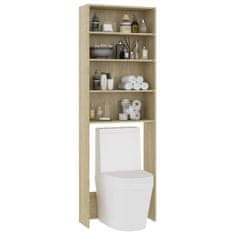 Vidaxl Omara za pralni stroj sonoma hrast 64x24x190 cm