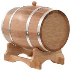 Vidaxl Sod za vino s pipo trdna hrastovina 12 L