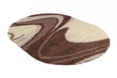 Chemex Preproga Rio Shaggy Oval Debela 50 Mm Barvita 3742A Kremna Rjava 60x100 cm