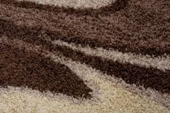 Chemex Preproga Rio Shaggy Oval Debela 50 Mm Barvita 3742A Kremna Rjava 60x100 cm