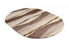 Chemex Preproga Rio Shaggy Oval Debela 50 Mm Barvita 7644A Kremna Rjava 60x100 cm