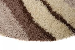 Chemex Preproga Rio Shaggy Oval Debela 50 Mm Barvita 7644A Kremna Rjava 60x100 cm