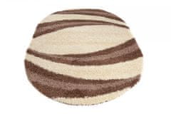 Chemex Preproga Rio Shaggy Oval Debela 50 Mm Barvita 9177A Kremna Rjava 60x100 cm