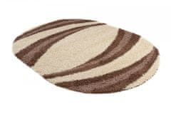 Chemex Preproga Rio Shaggy Oval Debela 50 Mm Barvita 9177A Kremna Rjava 60x100 cm