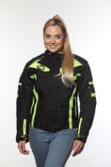 MAXX NF 2400 Ženska tekstilna jakna črno-zelena odsevna XS