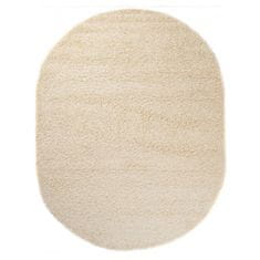 Chemex Preproga Rio Shaggy Oval Debela 50 Mm Barvita 6365A Kremna 60x100 cm