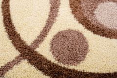 Chemex Preproga Rio Shaggy Oval Debela 50 Mm Barvita 9197B Kremna Rjava 60x100 cm