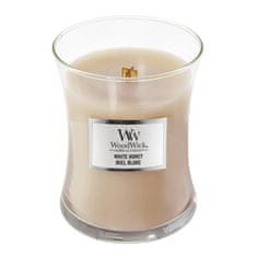 Woodwick Ovalna vaza za sveče , Beli med, 275 g