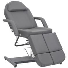 Vidaxl Kozmetični stol umetno usnje siv 180x62x78 cm