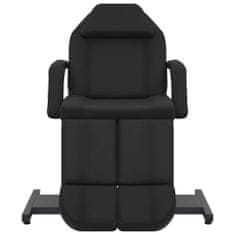shumee Kozmetični stol umetno usnje črn 180x62x78 cm