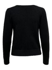 Jacqueline de Yong Ženski pulover JDYMARCO Regular Fit 15237060 Black (Velikost S)