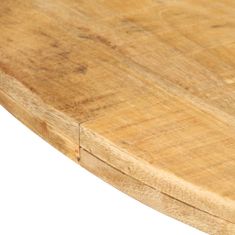 Greatstore Jedilna miza okrogla 175x75 cm robusten mangov les