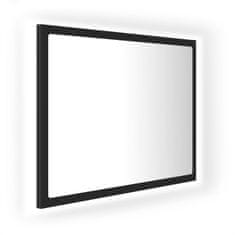 Vidaxl LED kopalniško ogledalo sivo 60x8,5x37 cm iverna plošča