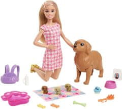 Mattel Barbie Newborn Pups igralni komplet s pasjimi mladiči