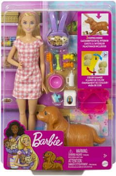 Mattel Barbie Newborn Pups igralni komplet s pasjimi mladiči