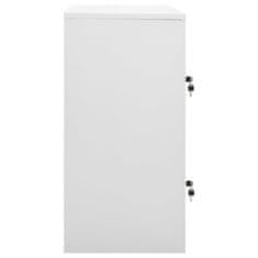 Vidaxl Omara s ključavnico svetlo siva in zelena 90x45x92,5 cm jeklo