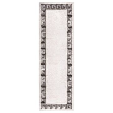 Vidaxl vidaXL Pralna preproga 80x300 cm svetlo bež protizdrsna