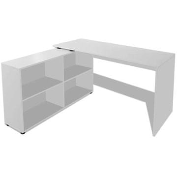 Vidaxl Jedilna miza 140x80x75 cm bela