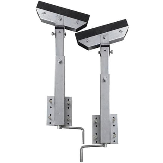 Vidaxl Set 2 podpornih nosilcev za prikolico za čoln 63 - 88 cm