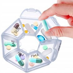 Škatlica za zdravila 7-dnevna plastična
