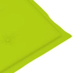 Vidaxl Blazine za vrtne stole 6 kosov svetlo zelene 120x50x3 cm blago