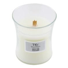 Woodwick Ovalna vaza za sveče , Beli tikovina, 85 g
