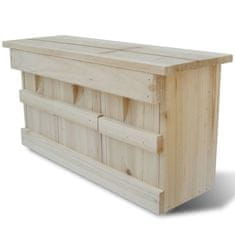 Vidaxl Škatla za gnezdenje vrabcev 44 x 15,5 x 21,5 cm