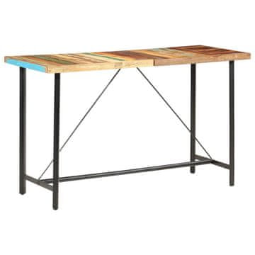 Vidaxl Barska miza 180x70x107 cm trden predelan les