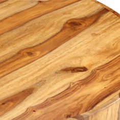 Vidaxl Okrogla klubska mizica 65x30 cm trden palisander