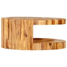Vidaxl Okrogla klubska mizica 65x30 cm trden palisander