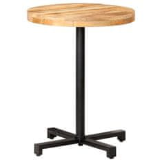 shumee vidaXL Bistro miza okrogla Ø 60x75 cm robusten mangov les