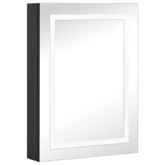 Greatstore LED kopalniška omarica z ogledalom 50x13x70 cm