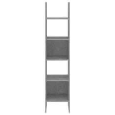 Vidaxl Knjižna omara betonsko siva 40x35x180 cm iverna plošča